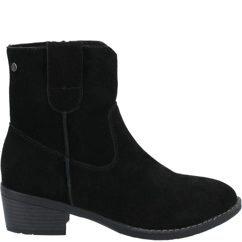 Ladies Ankle Boots Black Hush Puppies Iva Ladies Ankle Boots