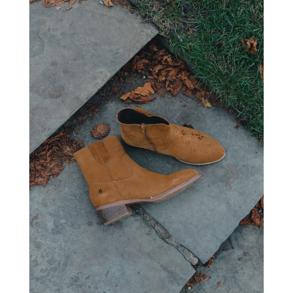 Ladies Ankle Boots Tan Hush Puppies Iva Ladies Ankle Boots