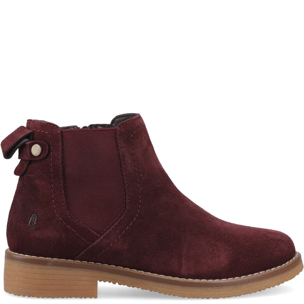 Ladies Ankle Boots Plum Hush Puppies Maddy Ladies Ankle Boots