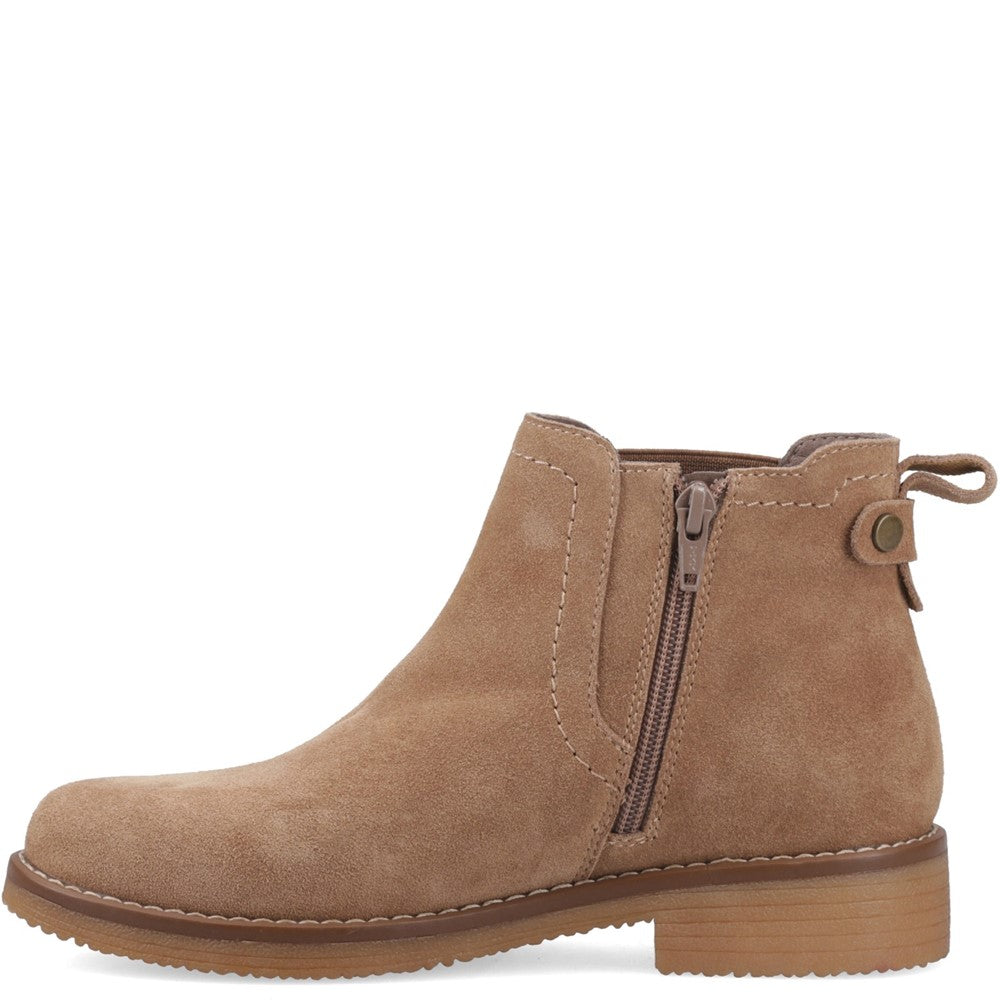Ladies Ankle Boots Light Tan Hush Puppies Maddy Ladies Ankle Boots