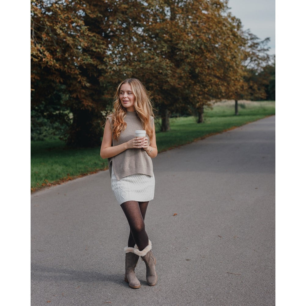 Ladies Mid Boot Grey Hush Puppies Megan Ladies Mid Boots