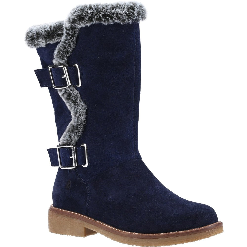 Ladies Mid Boot Navy Hush Puppies Megan Ladies Mid Boots