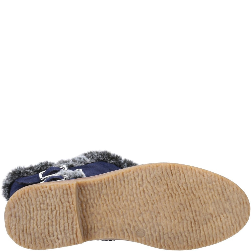 Ladies Mid Boot Navy Hush Puppies Megan Ladies Mid Boots