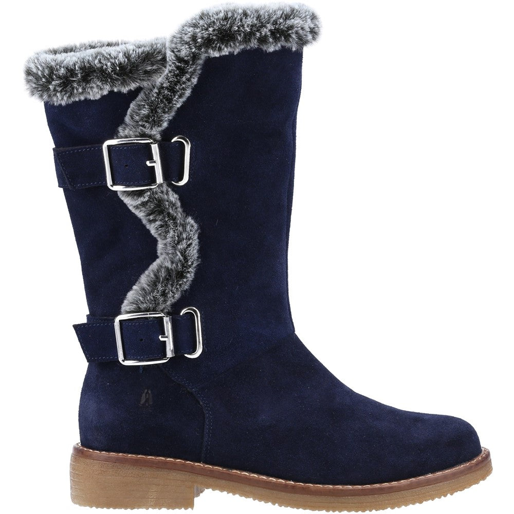 Ladies Mid Boot Navy Hush Puppies Megan Ladies Mid Boots