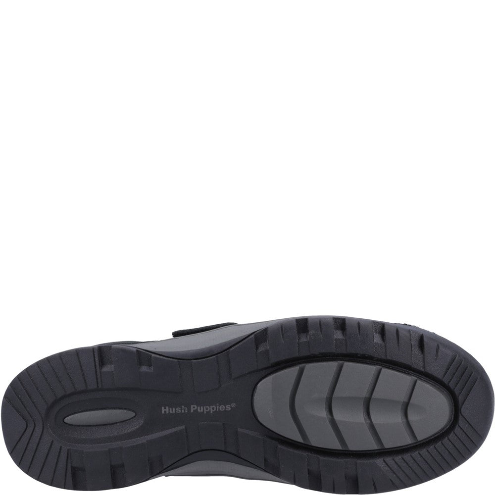 Mens Classic Touch Fastening Shoes Navy Nubuck Hush Puppies Casper Touch Fastening Shoes