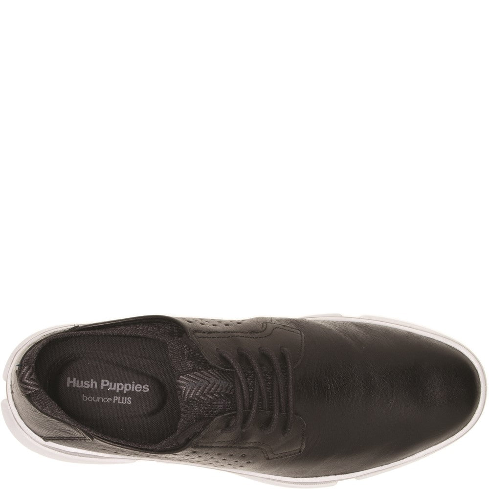 Mens Formal Lace Up Shoes Black Hush Puppies Bennet Oxford Shoe