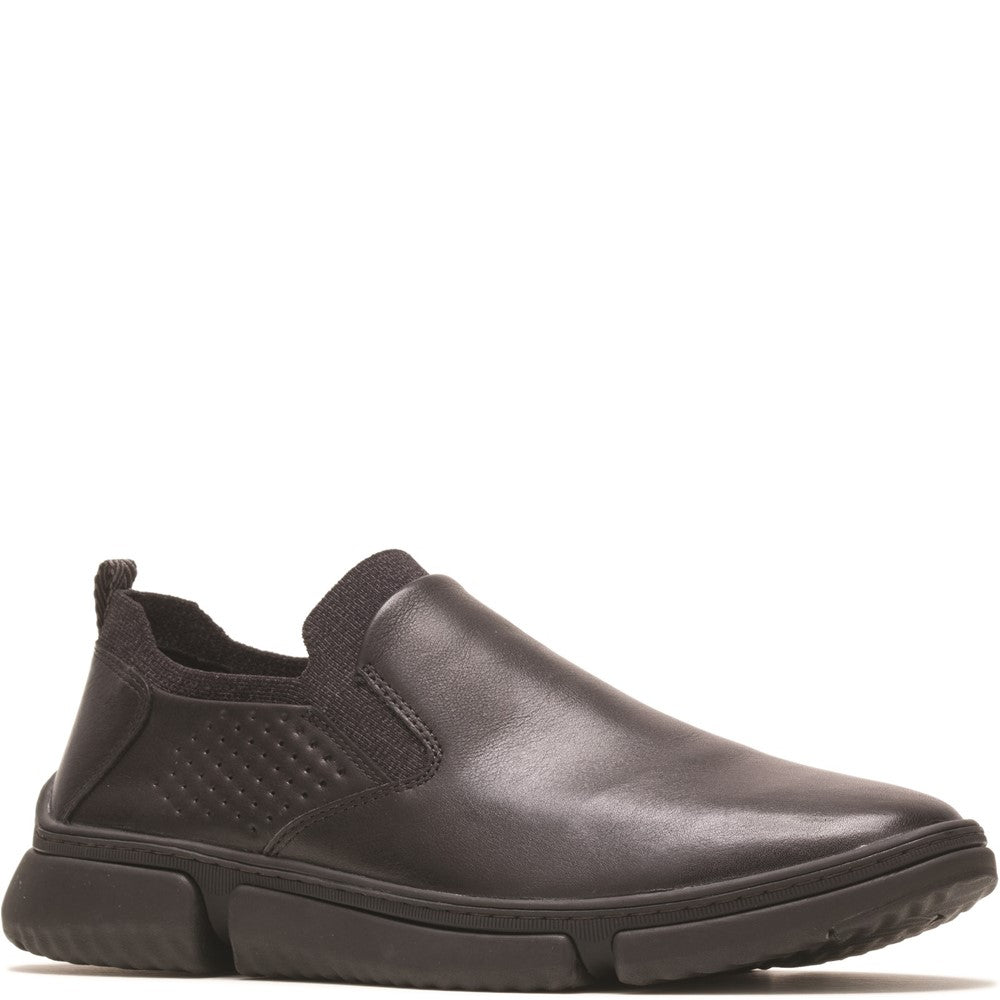 Mens Formal Slip On Shoes Black Hush Puppies Bennet PT Shoe