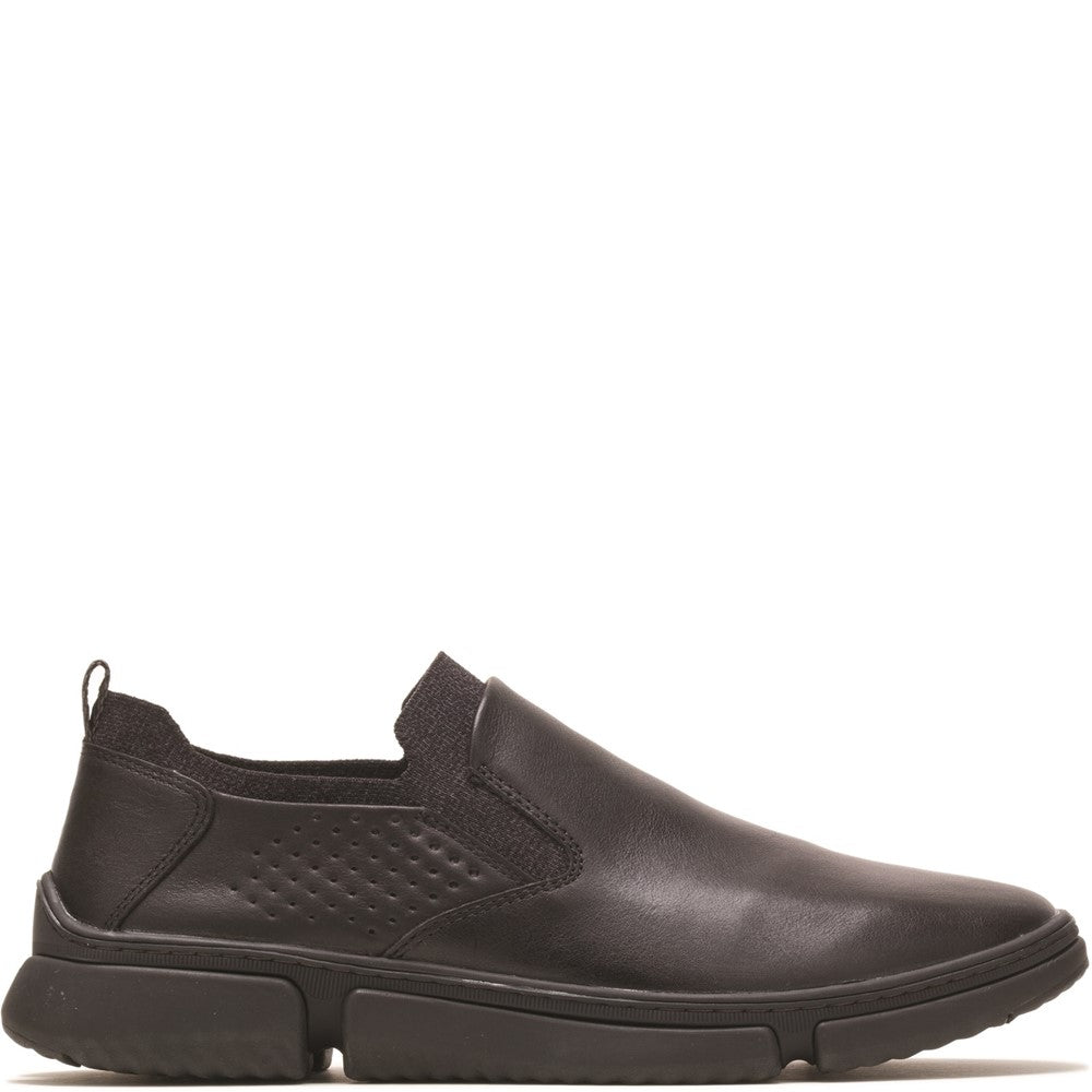 Mens Formal Slip On Shoes Black Hush Puppies Bennet PT Shoe