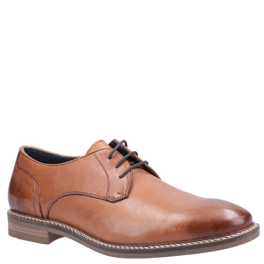 Mens Formal Lace Up Shoes Tan Hush Puppies Brayden Lace Shoes
