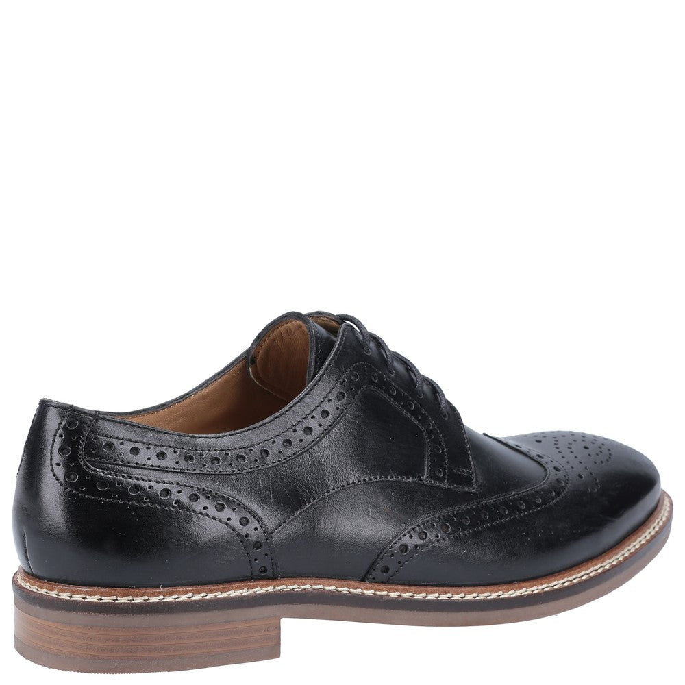 Mens Formal Lace Up Shoes Black Hush Puppies Bryson Lace Shoes