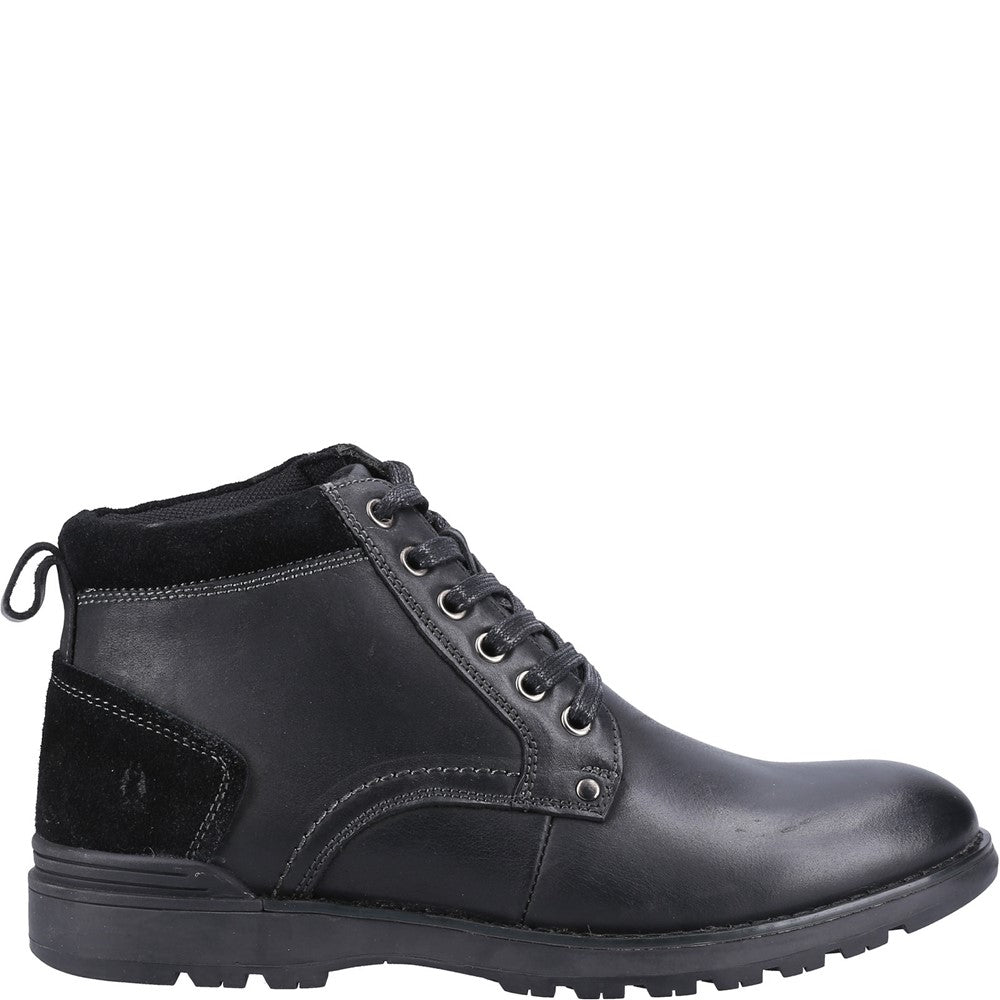 Mens Boots Black Hush Puppies Dean Boot