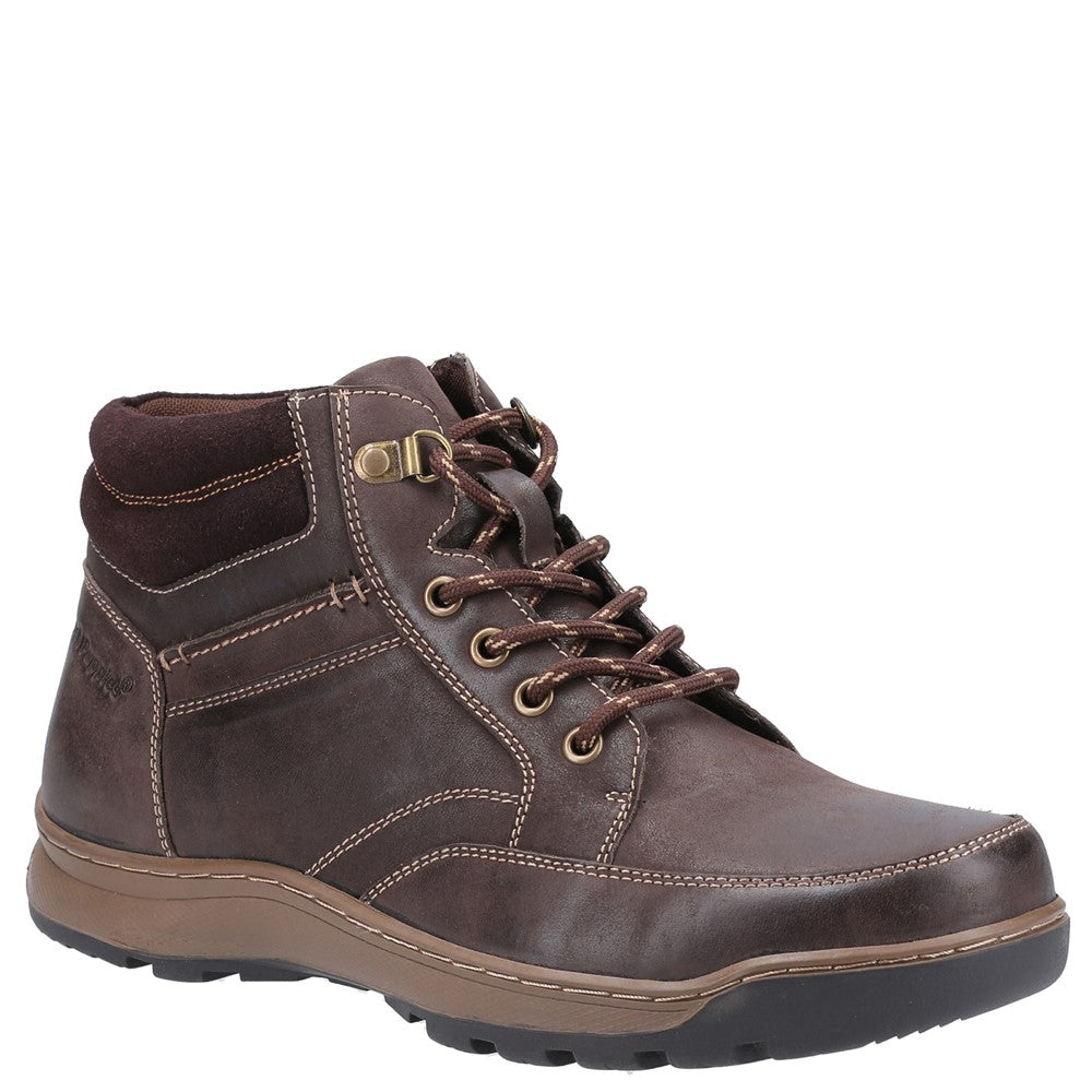 Mens Classic Boots Tan Hush Puppies Grover Lace Boots