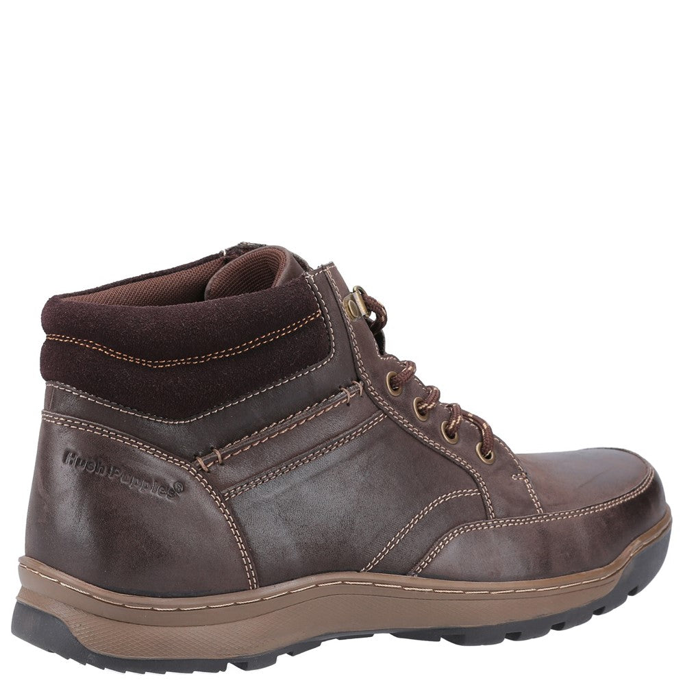 Mens Classic Boots Tan Hush Puppies Grover Lace Boots