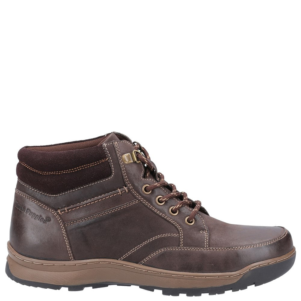 Mens Classic Boots Tan Hush Puppies Grover Lace Boots