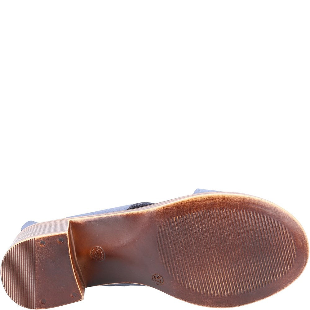 Ladies Heeled Sandals Navy Hush Puppies Gabrielle Sandal