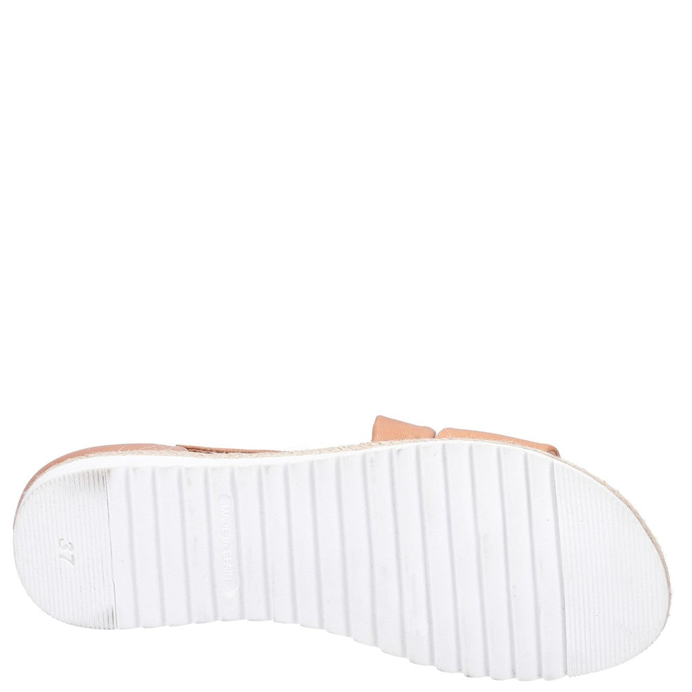 Sandal Ladies Summer Tan Hush Puppies Gemma Espadrille Wedge Sandal