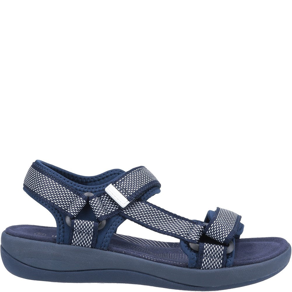 Sandal Ladies Summer Navy Hush Puppies Sara Quarter Strap Sandal