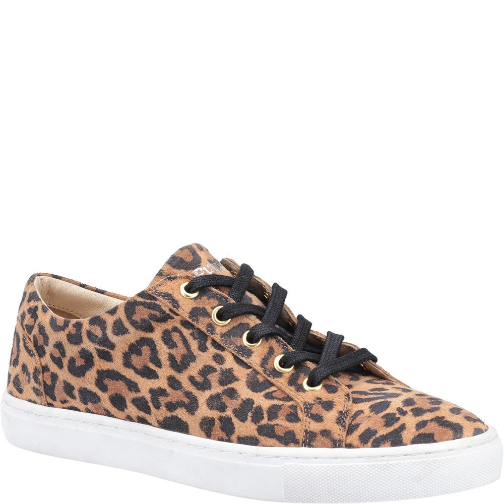 Leopard Print Tessa Lace Up Trainers