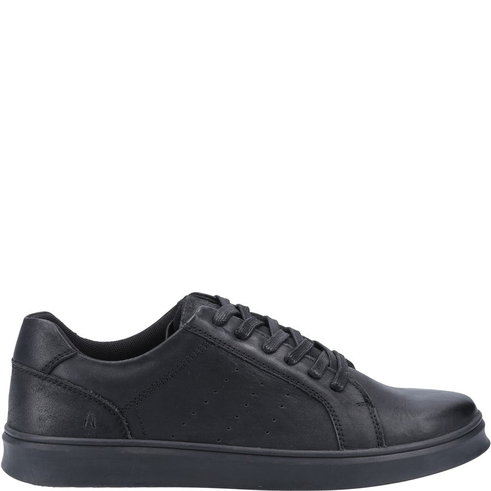 Mens Sports Black Hush Puppies Mason Lace Shoes