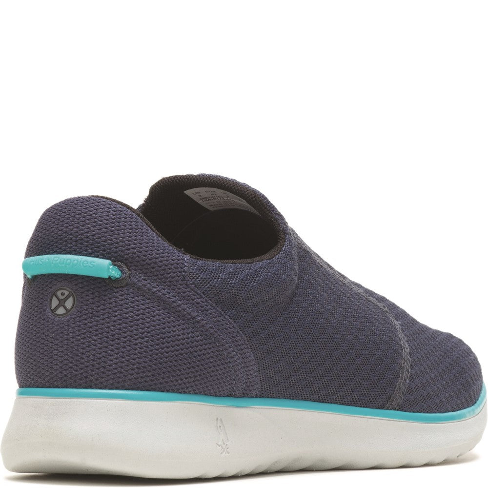 Mens Sports Navy Hush Puppies Good Shoe Slip On
