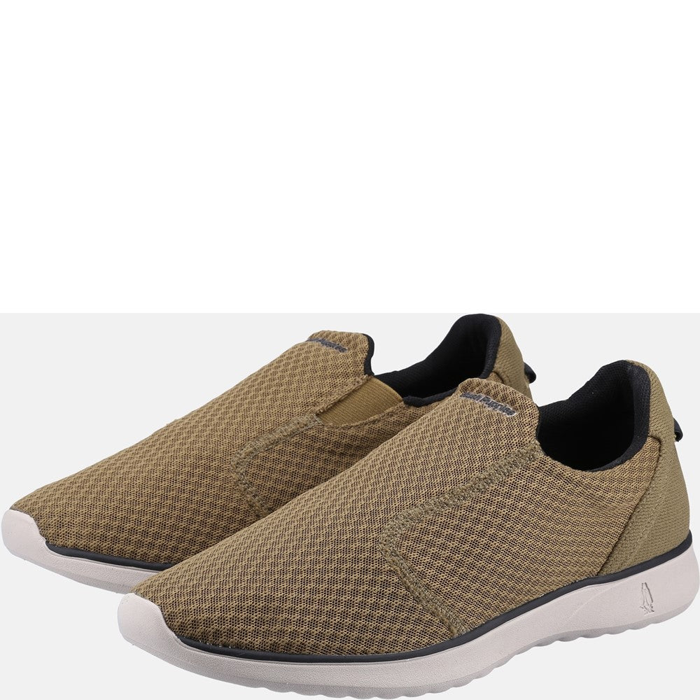 Mens Sports Olive Hush Puppies Good Shoe Slip On