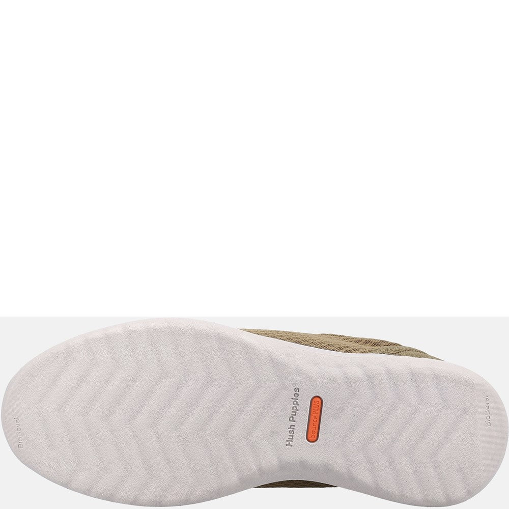Mens Sports Olive Hush Puppies Good Shoe Slip On