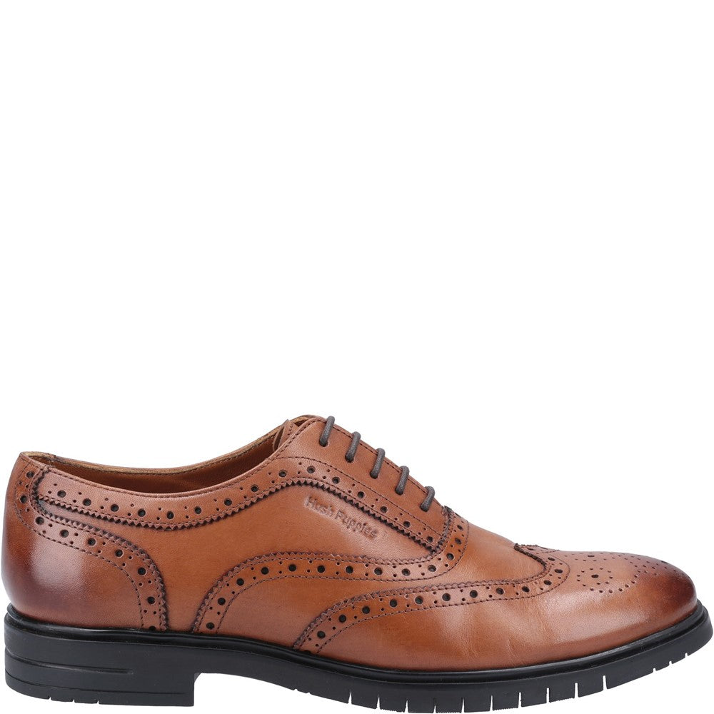 Mens Formal Lace Up Shoes Tan Hush Puppies Santiago Lace Shoes