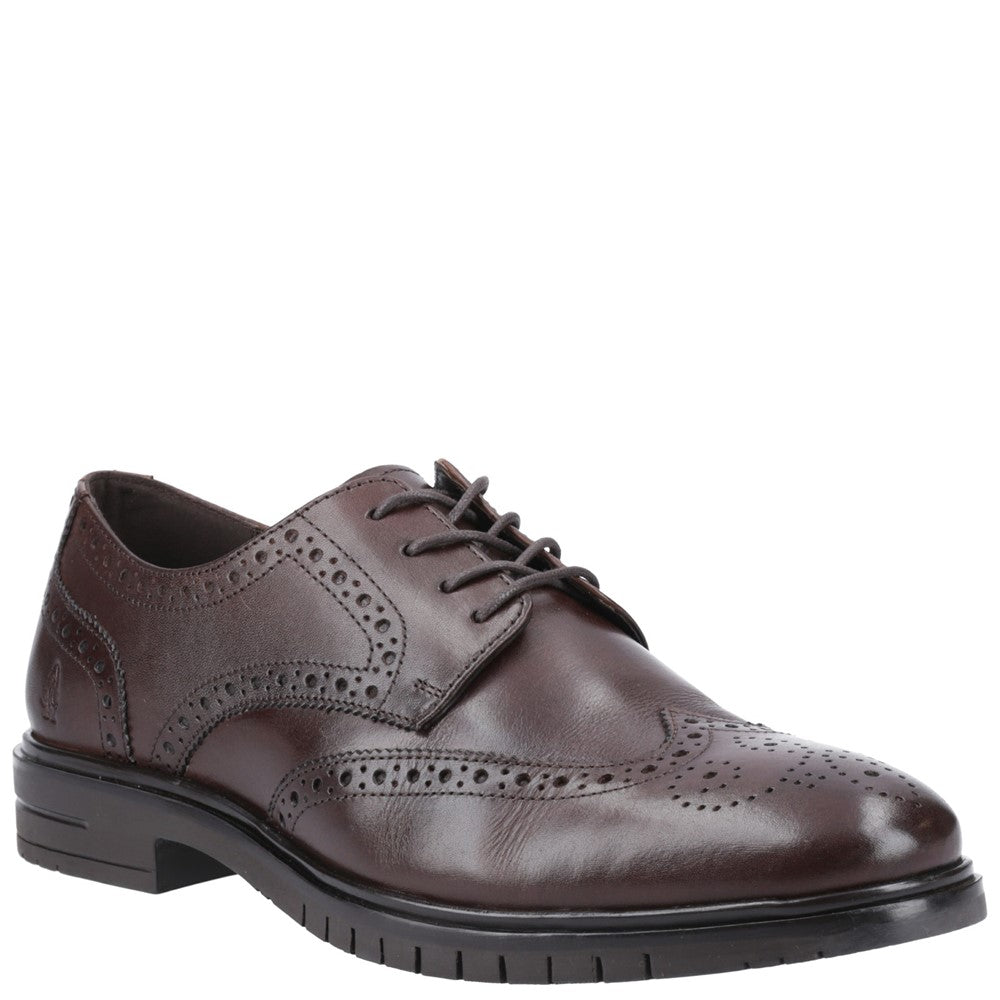 Mens Formal Lace Up Shoes Brown Hush Puppies Santiago Lace Shoes