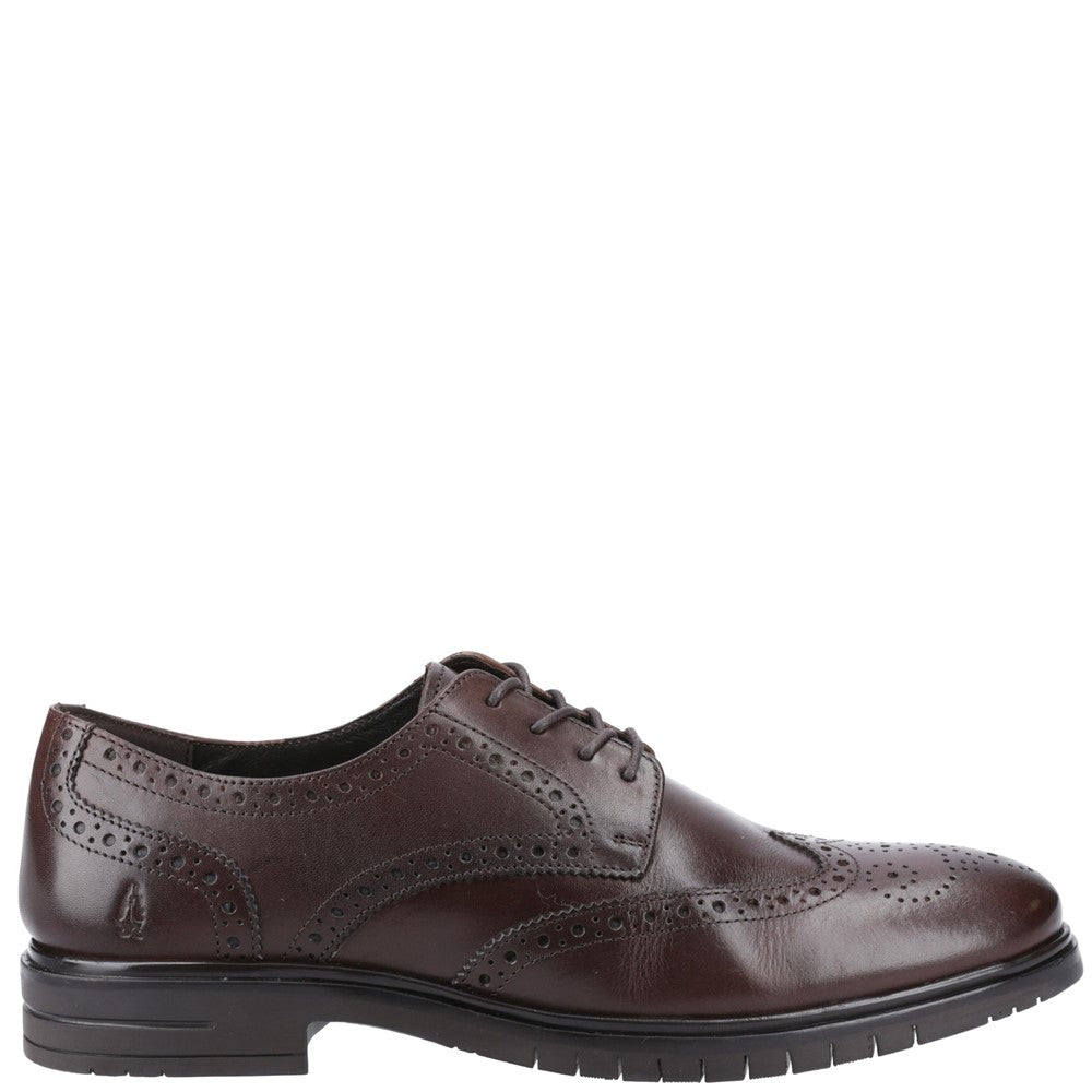 Mens Formal Lace Up Shoes Brown Hush Puppies Santiago Lace Shoes