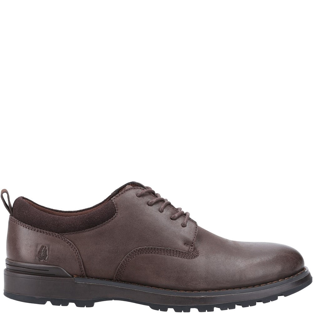 Mens Classic Lace Shoes Brown Hush Puppies Dylan Lace Shoes