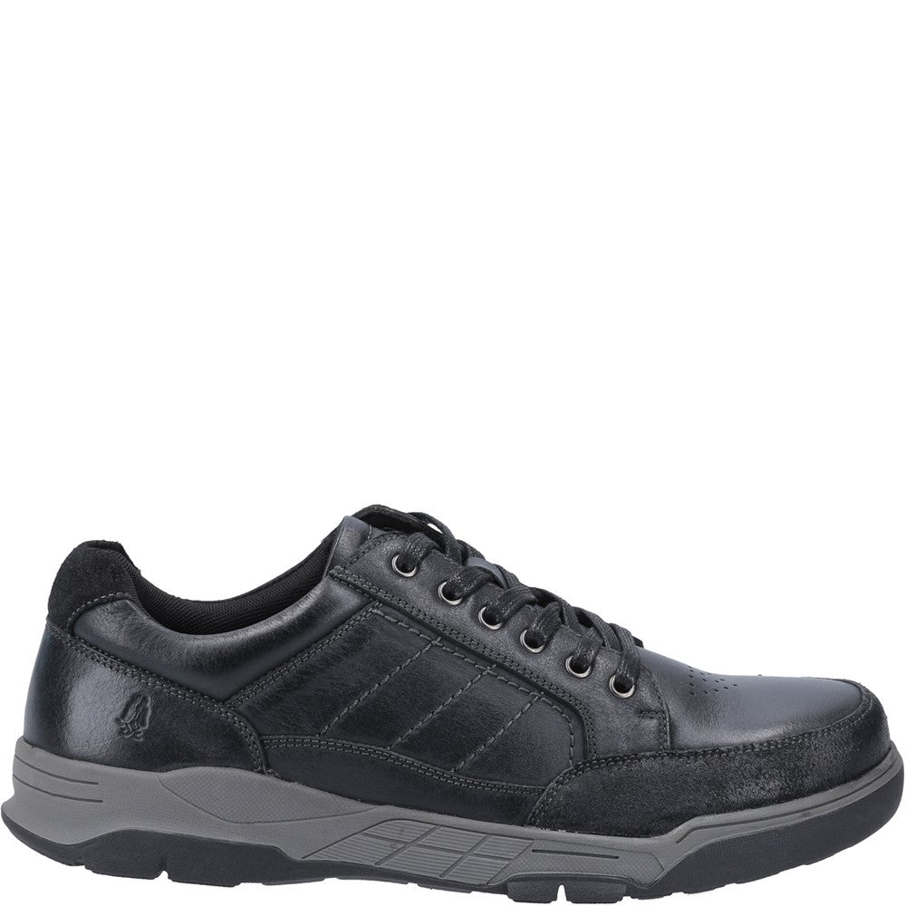 Mens Classic Lace Shoes Black Hush Puppies Finley Shoe