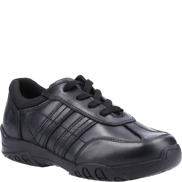 Boys BTS Black Hush Puppies Jezza2 Senior School Shoe