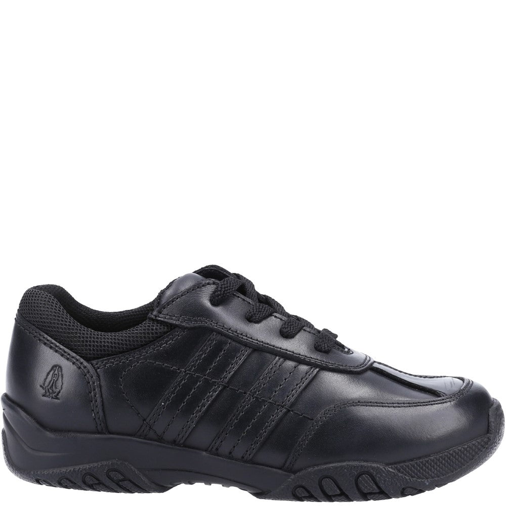 Boys BTS Black XL Hush Puppies Jezza2 Senior School Shoe
