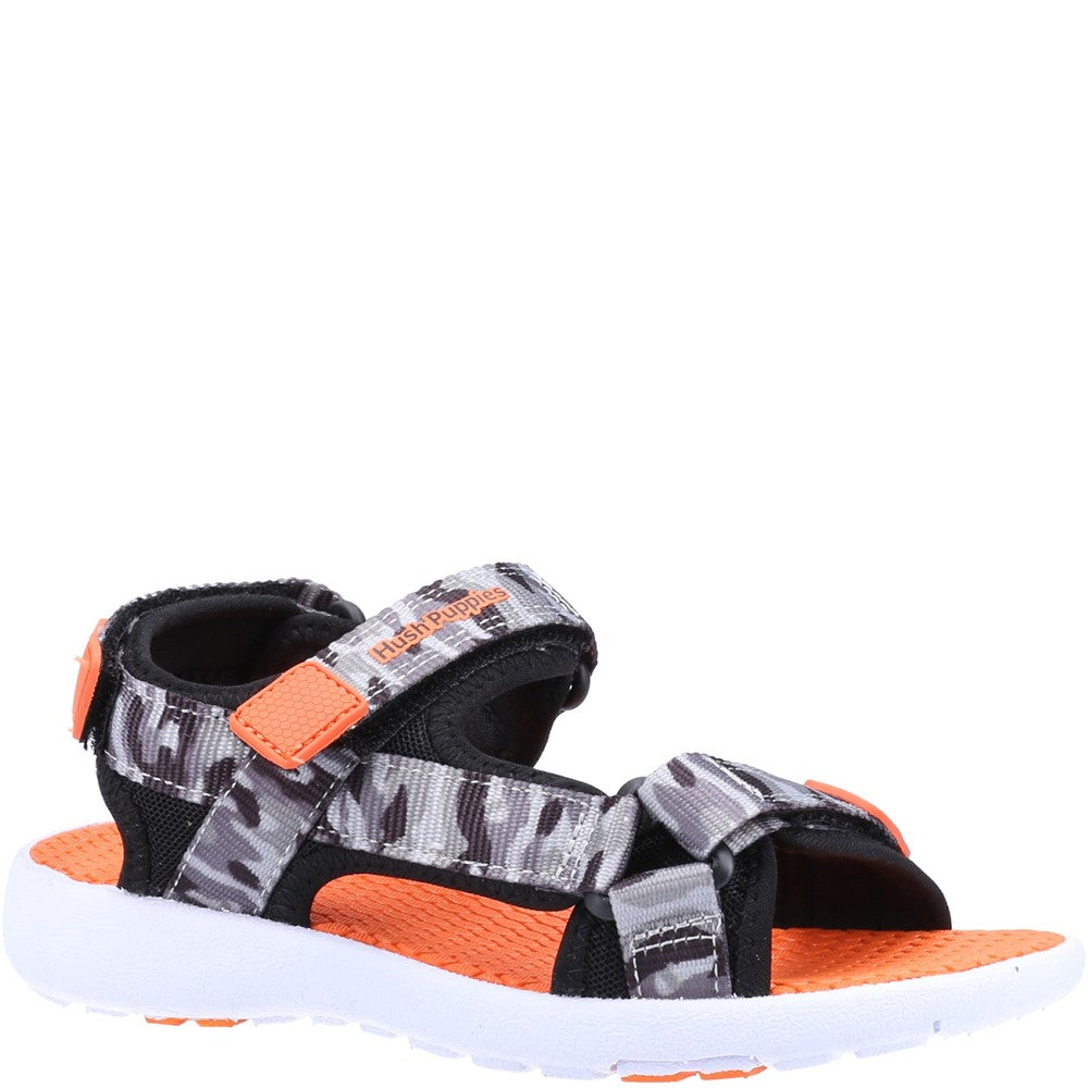 Boys Hush Puppies Navy Miles Quarter Strap Sandal Hush Puppies UK