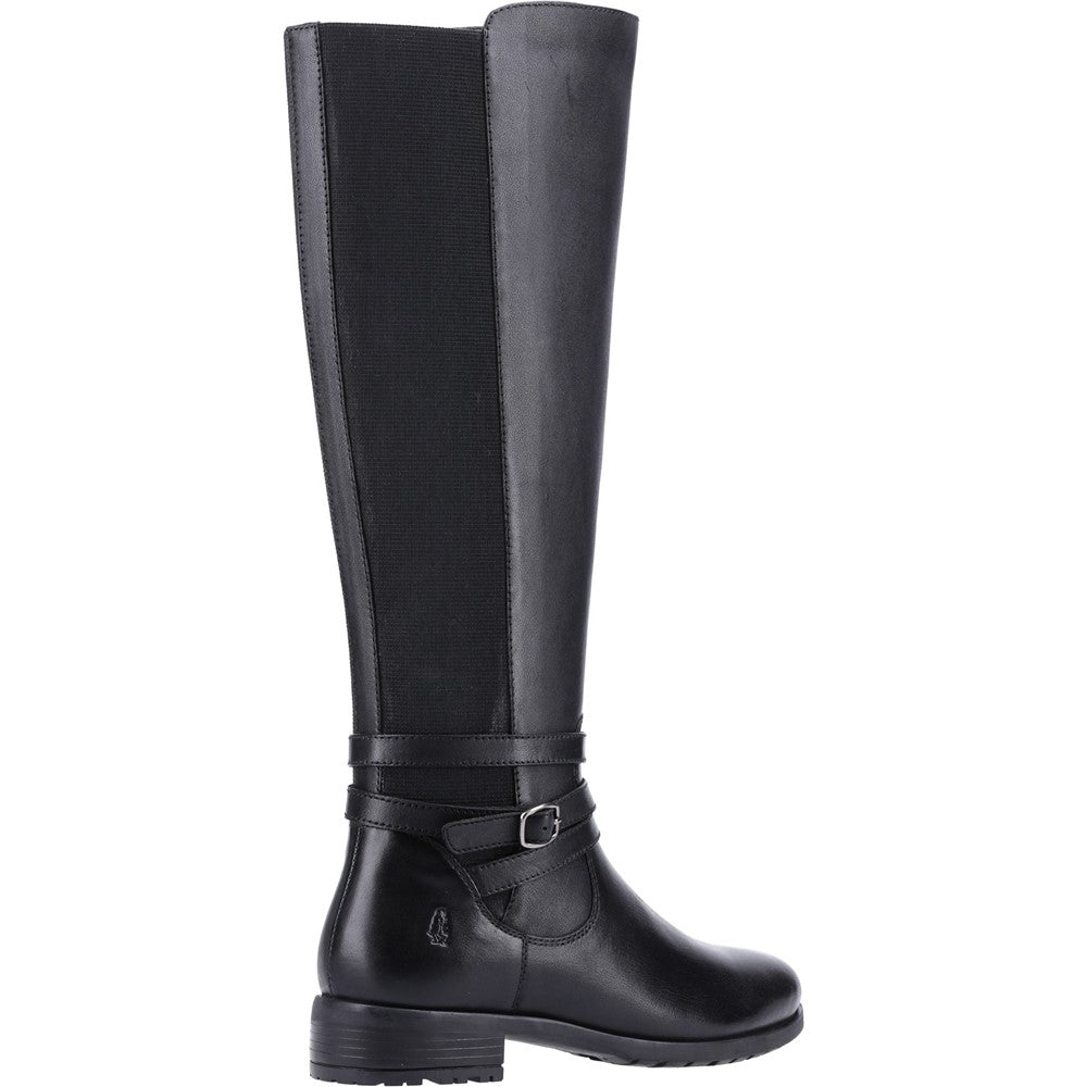 Ladies Long Boots Black Hush Puppies Vanessa Calf Boot