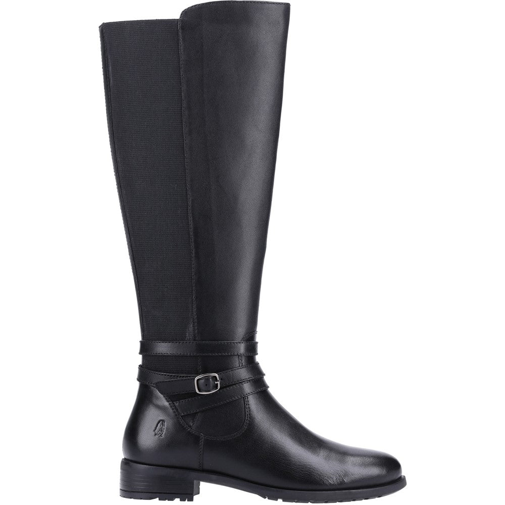 Ladies Long Boots Black Hush Puppies Vanessa Calf Boot