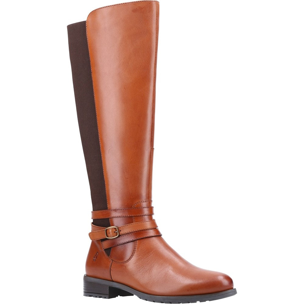 Ladies Long Boots Tan Hush Puppies Vanessa Calf Boot
