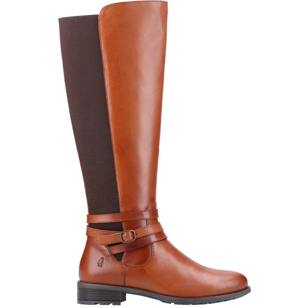 Ladies Long Boots Tan Hush Puppies Vanessa Calf Boot