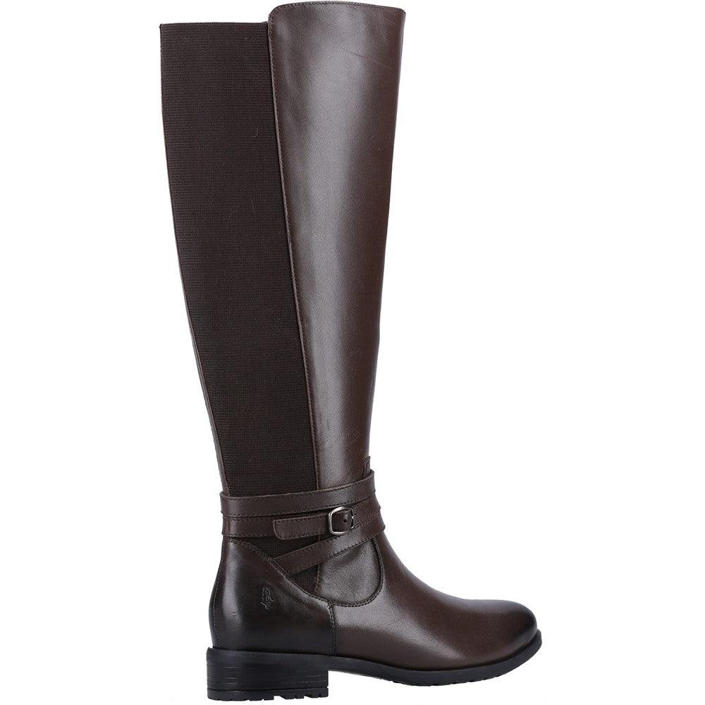 Ladies Long Boots Brown Hush Puppies Vanessa Calf Boot