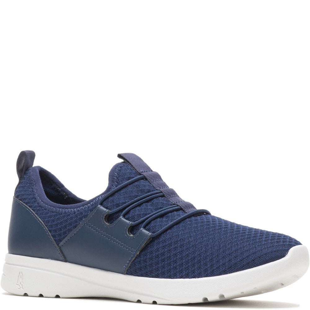 Ladies Sports Navy/White Hush Puppies Good Shoe Bungee
