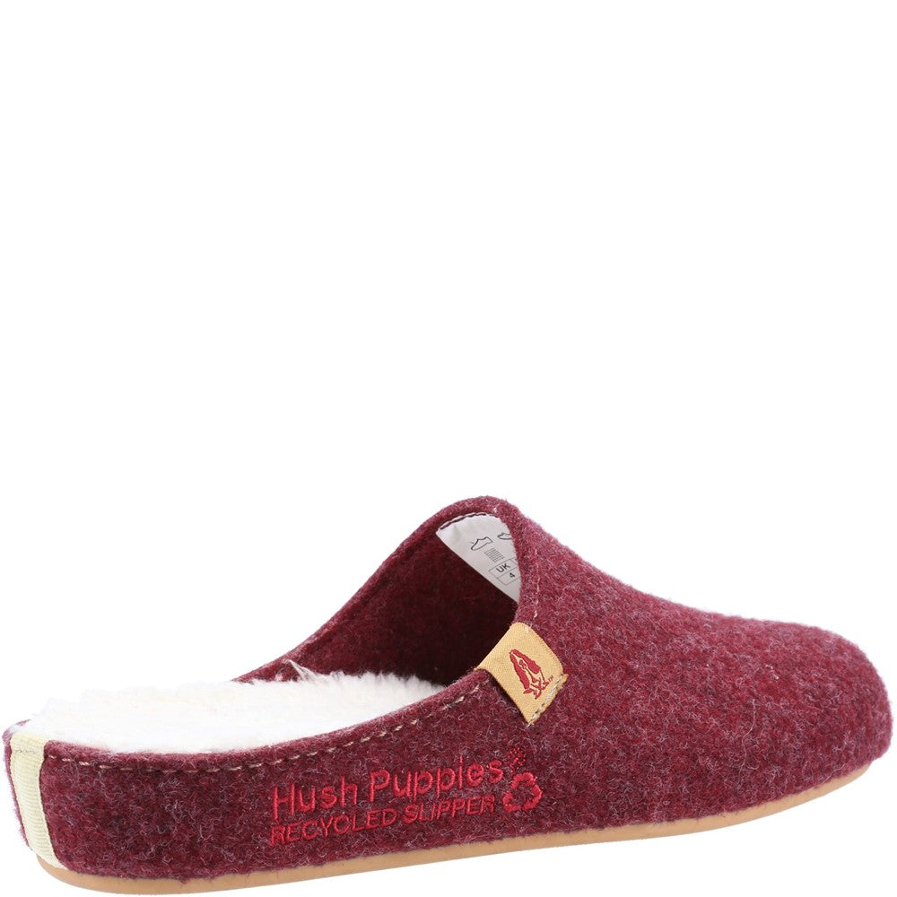 Classic Ladies Slippers Burgundy Hush Puppies The Good Slipper