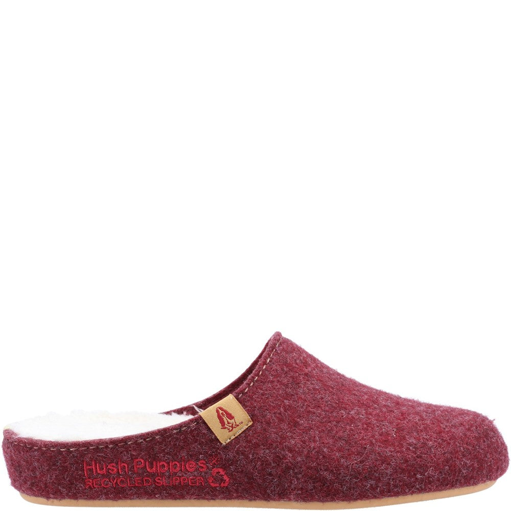 Classic Ladies Slippers Burgundy Hush Puppies The Good Slipper