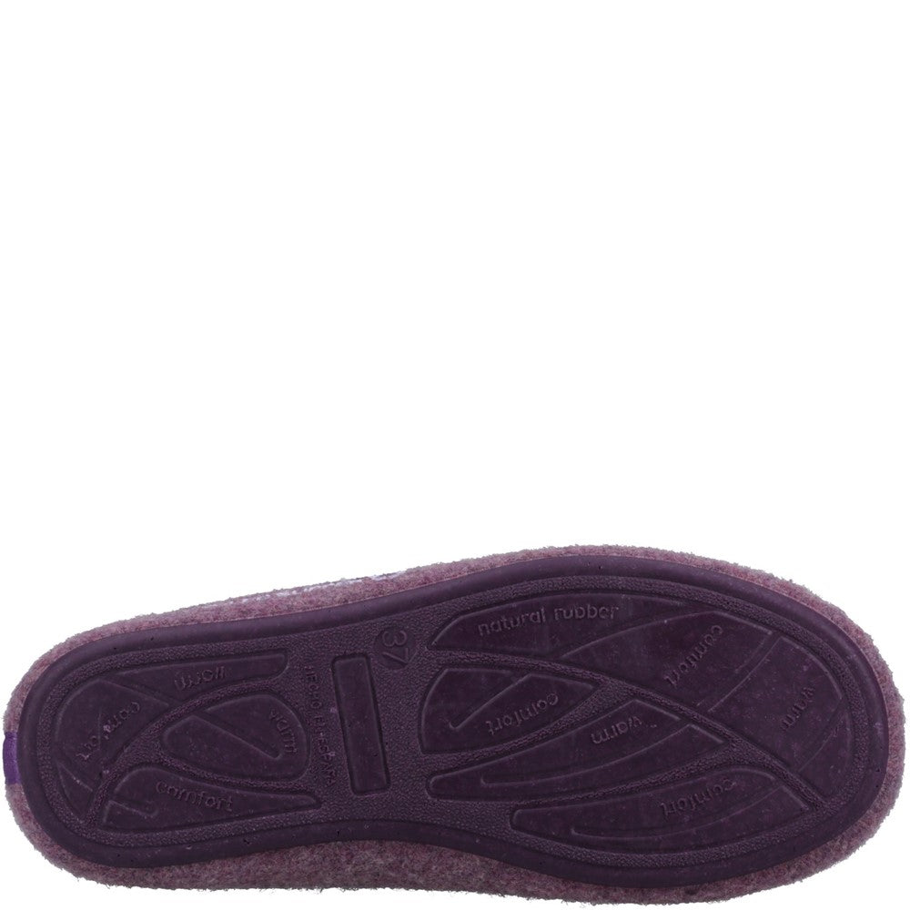 Classic Ladies Slippers Purple Hush Puppies The Good Slipper