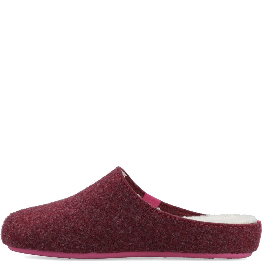 Classic Ladies Slippers Bordo Hush Puppies The Good Slipper