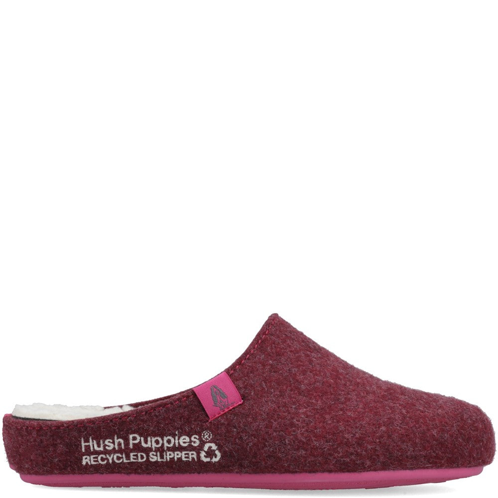 Classic Ladies Slippers Bordo Hush Puppies The Good Slipper