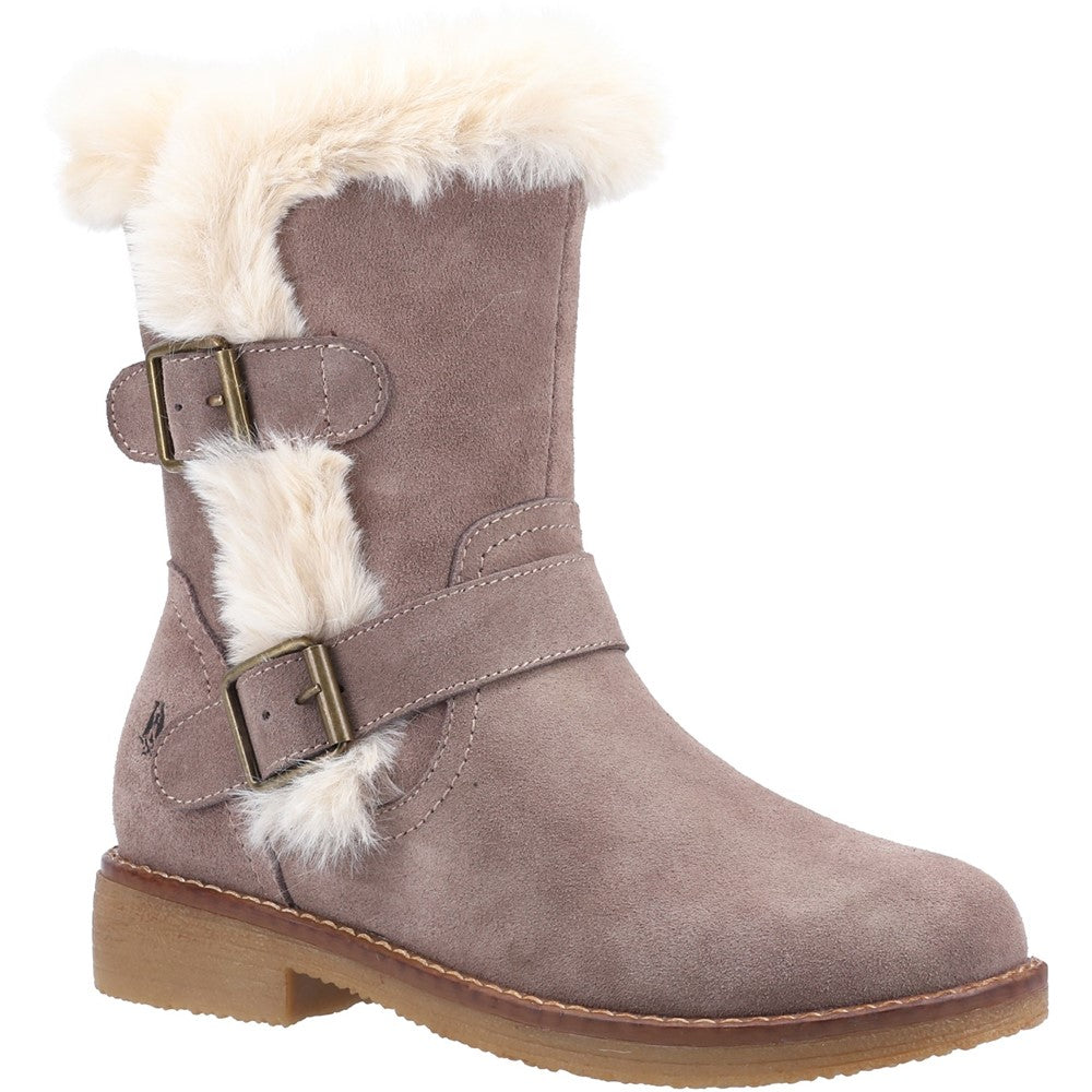 Ladies Ankle Boots Grey Hush Puppies Macie Mid Boot