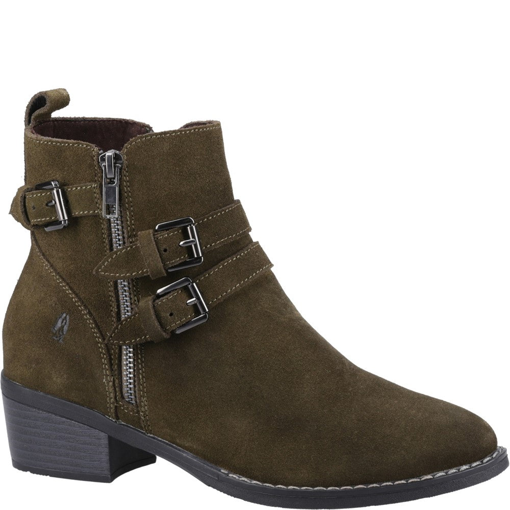 Ladies Ankle Boots Khaki Hush Puppies Jenna Ankle Boot