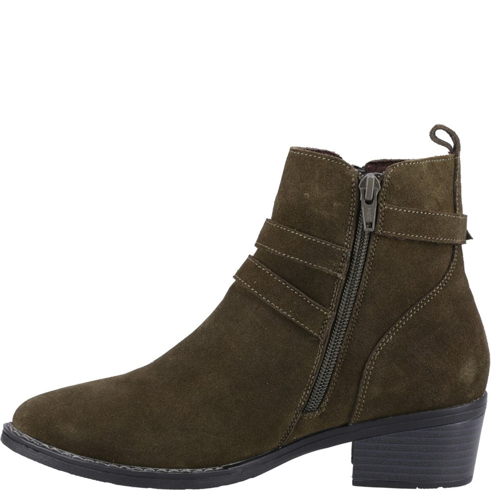 Ladies Ankle Boots Khaki Hush Puppies Jenna Ankle Boot