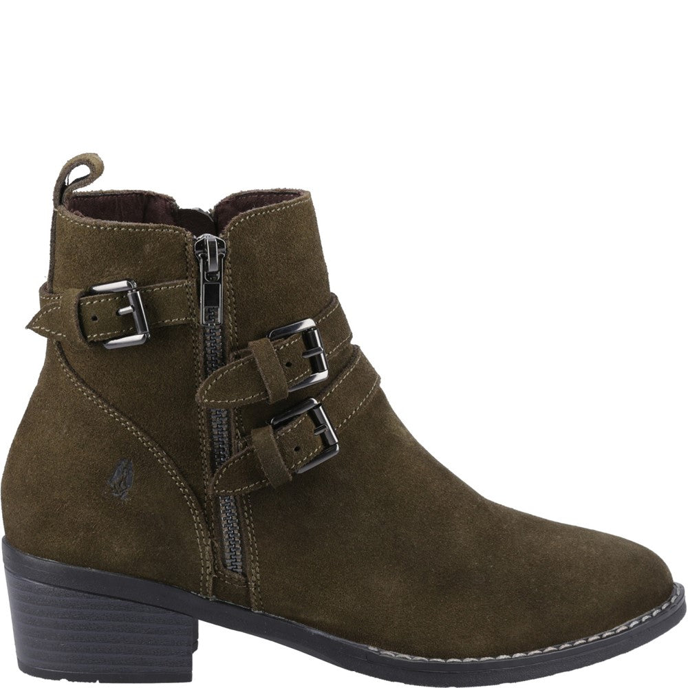 Ladies Ankle Boots Khaki Hush Puppies Jenna Ankle Boot