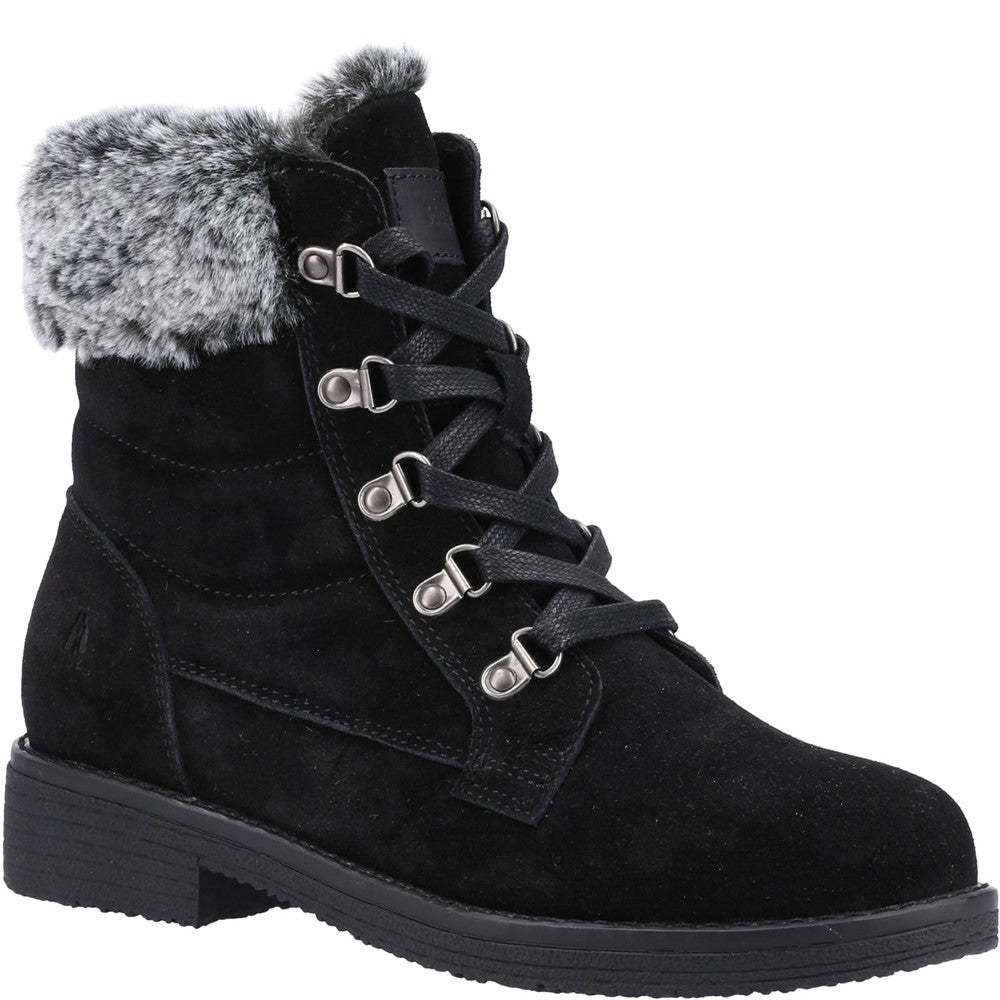 Ladies Ankle Boots Black Hush Puppies Florence Mid Boot